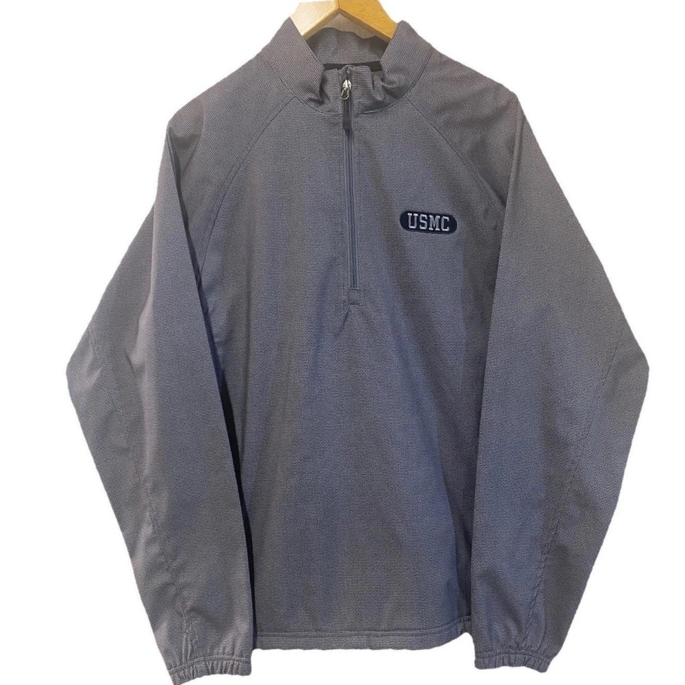 WP Golf Weatherproof Windbreaker Jacket Mens Small Gray And Black ( USMC) NWT